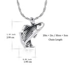 Fish Cremation Jewelry For Ashes Memorial Ashes Keepsake Urn Necklaces For Ashes