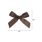 50pcs Mini Ribbon Bow 1 8  Mini Fabric Satin Ribbon Dark Coffee