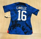 New   Nike Dri-fit Uswnt Rose Lavelle Jersey Blue  small 