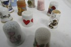 Vintage Thimbles Lot Of 29 Ceramic One Wood  Enesco Precious Moments  Japan