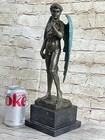 Reimagining Of Michelangelo s David W  Angel Wings Bronze Statue Sculpture Nude