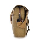 Men s Vintage Canvas School Satchel Messenger Military Shoulder Leather Bags