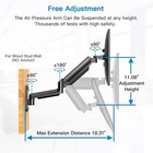 Huanuo Single Monitor Wall Mount For 13 To 32 Inch Computer Screen  Monitor W   