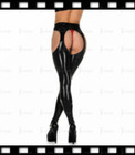 Latex Leggings Mid Waist Style Bottom Rrims Open Sexy Cool Customized 0 4mm F86