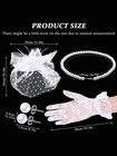 4 Pcs Fascinators Hats Set For Women Tea Party Accessory Headpiece Veil Lace    