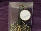 Travel Luggage Tag - Gold Stamped Leather Like - New - Id Holder - Lady Jayne
