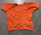 Vintage 60s Sweatshirt Size 15 5x17 Orange 1969 Good Mocus Tuggie Sweat Sweater