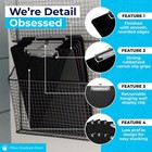 Set Of 6 Black Plastic Clipboards-12 5x9 Inch Clipboard Holds 100 Sheets