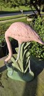 Vintage Pink Flamingo Deco Style Ceramic Mcm 16 x8  Tall Figurine Usa Studio Art