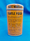 Vintage Hartz Mountain Orange Tin Turtle Food