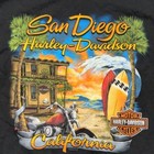 Harley Davidson San Diego Black Graphic T Shirt Sz 2xl