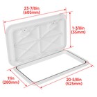 24  X 14  Boat Hatch Marine Deck Hatch Door For Boat Access Hatch   Lid White