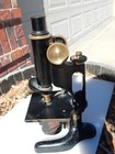 Vintage antique Bausch Lomb Science Microscope Magnifying Glass