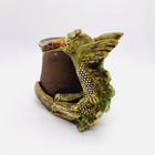 Rare Htf Vintage Wild Earth Dragon Art Pottery Stoneware Mug Cup - Signed