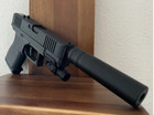 Glock 19 V7 With Silencer  3d Printed  Movable Trigger  Cosplay Prop