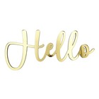 Acrylic Cake Charm Birthday Celebration Hello Cake Charm Sizes 3  4  5  6 
