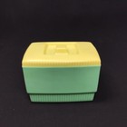 Clarolyte 1950 s Plastic Baby Nursery Cotton Container Yellow Mint Replacement