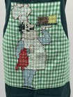 Vintage Handmade Embroidered Cross Stitch Chef Cooking Apron With Pockets