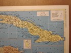 1953 Vintage Cuba Jamaica   Hispaniola Atlas Map Hammond s Superior World Atlas