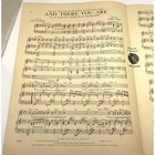 And There You Are Vintage Piano Sheet Music 1945 Weekend At The Waldorf