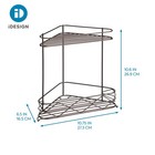 Steel Corner Shower Organizer Storage Shelf 10 75  X 6 5  X 10 6  Bronze