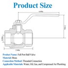 1  Full Port Brass Ball Valve  1 Inch Female Threaded Npt Ball Valve With 1 4   
