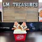 Disney Chipmunks Chip  n Dale In Popcorn Small Vinyl Piggy Bank Statue