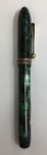 Vintage 1940s Moore Fountain Pen - Green Marble - Lever Fill  1001519 