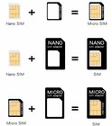 For Iphone   Samsung Nano Sim Card To Micro Standard Sim Adapter Converter Set