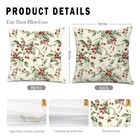 Vintage Christmas Holly Berry Pillow Covers 18x18  Rustic Farmhouse Christmas 