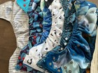 Lot 6 Pocket Cloth Diapers With 12 Inserts As Is Pre-owned Quality Reusable