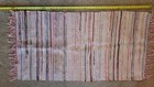 Vtg Handmade Cotton Rag Rug 48 X 25 Farmhouse Country Primitive Multicolor
