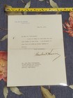 1931 Letter Signed By Herbert Hoover As President For Speech Marion Cty Indiana