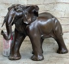 Happy Lucky Elephant Bronze Statue Figure By Barye Sculpture Hot Cast Art Decor