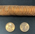 1957-d Lincoln Wheat Cent   Uncirculated Bu Red Cent   50 Pennies Tube Roll