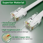 Telephone Extension Cord 75 Ft  Anti-uv Weatherproof Phone Cable Line Wire Wi