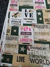 Lot Of 7 Yards Homefront Girl Cotton Fabric