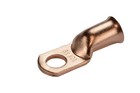 50 Lot 1 0 3 8  Hole Ring Terminal Lug Bare Copper Uninsulated Awg Gauge