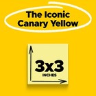 Post-it Notes Cabinet Pack 3  X 3  Canary Yellow 24 pads  654-24cp  653423