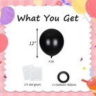 50pcs 12 Inch Matte Black Balloons For 2026 Graduation Wedding Birthday Decor