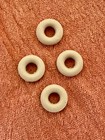 8 White Rubber Tires 3 4 od New W  Old Look For Hubley And Other Cast Iron Toys
