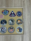 Vintage Nasa Apollo 1 7-17 Mission Patch Collection Framed Space Program Vtg