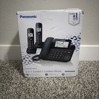 Panasonic Kx-tgf852b Corded Cordless Phone Answering System 2 Handsets New