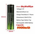 1 10x 3 7v 9900mah Rechargeable Button Top Li-ion Batteries High Capacity Lot Us