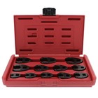 Abn Jumbo Crowfoot Flare Nut Wrench Sae Set  3 8    1 2  Drive Ratchet 12 Pieces