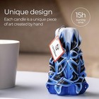 Carved Candles - Handmade Decorative Large Candle     Tall Long Burning Cute