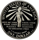 Commemorative Silver Dollar Proof 1986 S Ellis Island Uncirculated  1 Coin