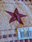 New Star Woven Throw Afghan Blanket Red   Tan 50 X 60  Raghu 100  Cotton