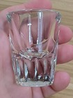 Vintage Libbey Clear Shot Glass Heavy Thick Beveled Bottom Tapered