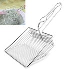 Cat Litter Scoop Stainless Steel Kitty Litter Metal Scooper